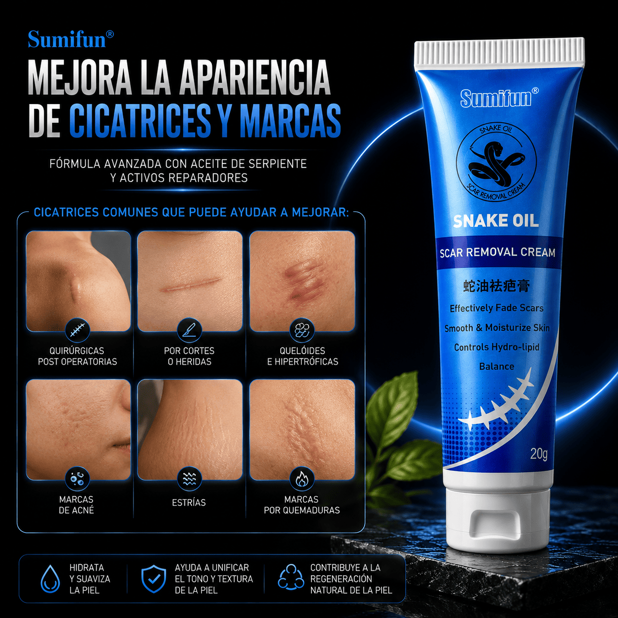 CREMA ELIMINADORA DE CICATRICES