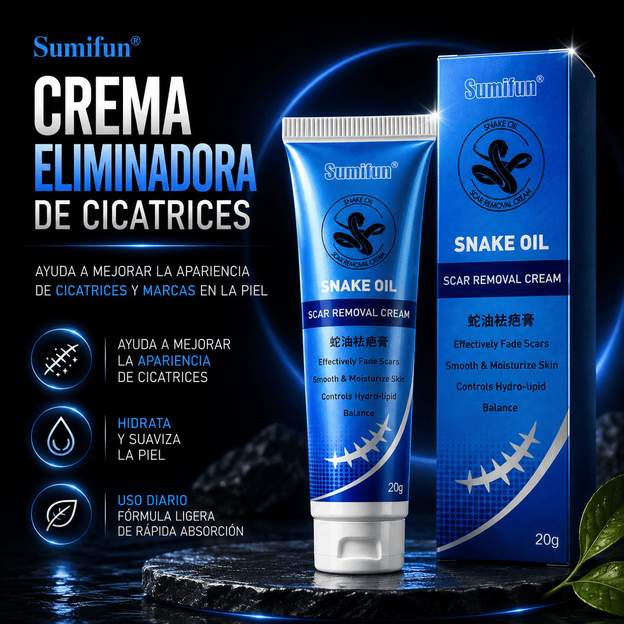 CREMA ELIMINADORA DE CICATRICES