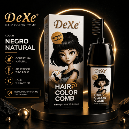 DeXe Color Comb (Negro natural, marron cafe, castaño dorado y cafe claro)