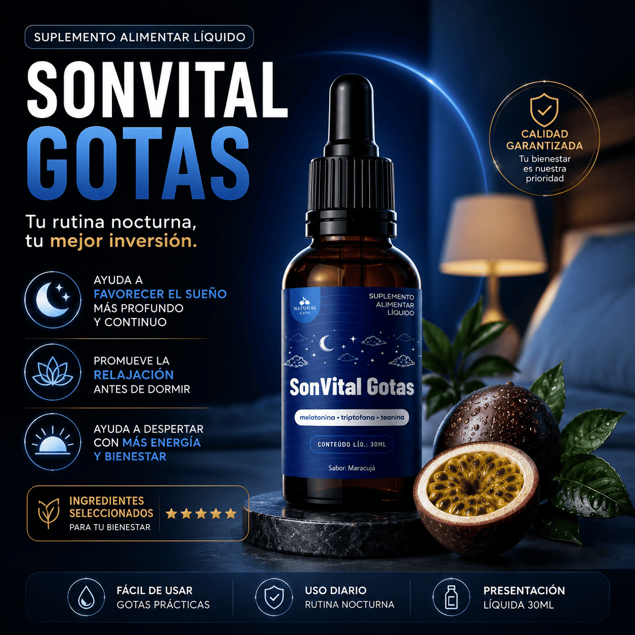 SonVital Gotas | Apoyo Natural para un Descanso de Calidad