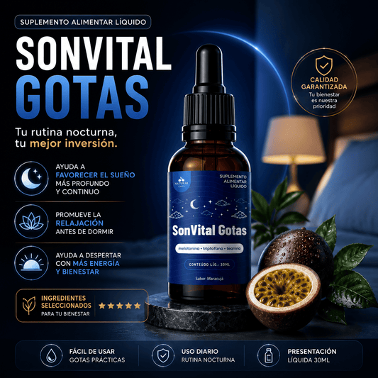 SonVital Gotas | Apoyo Natural para un Descanso de Calidad