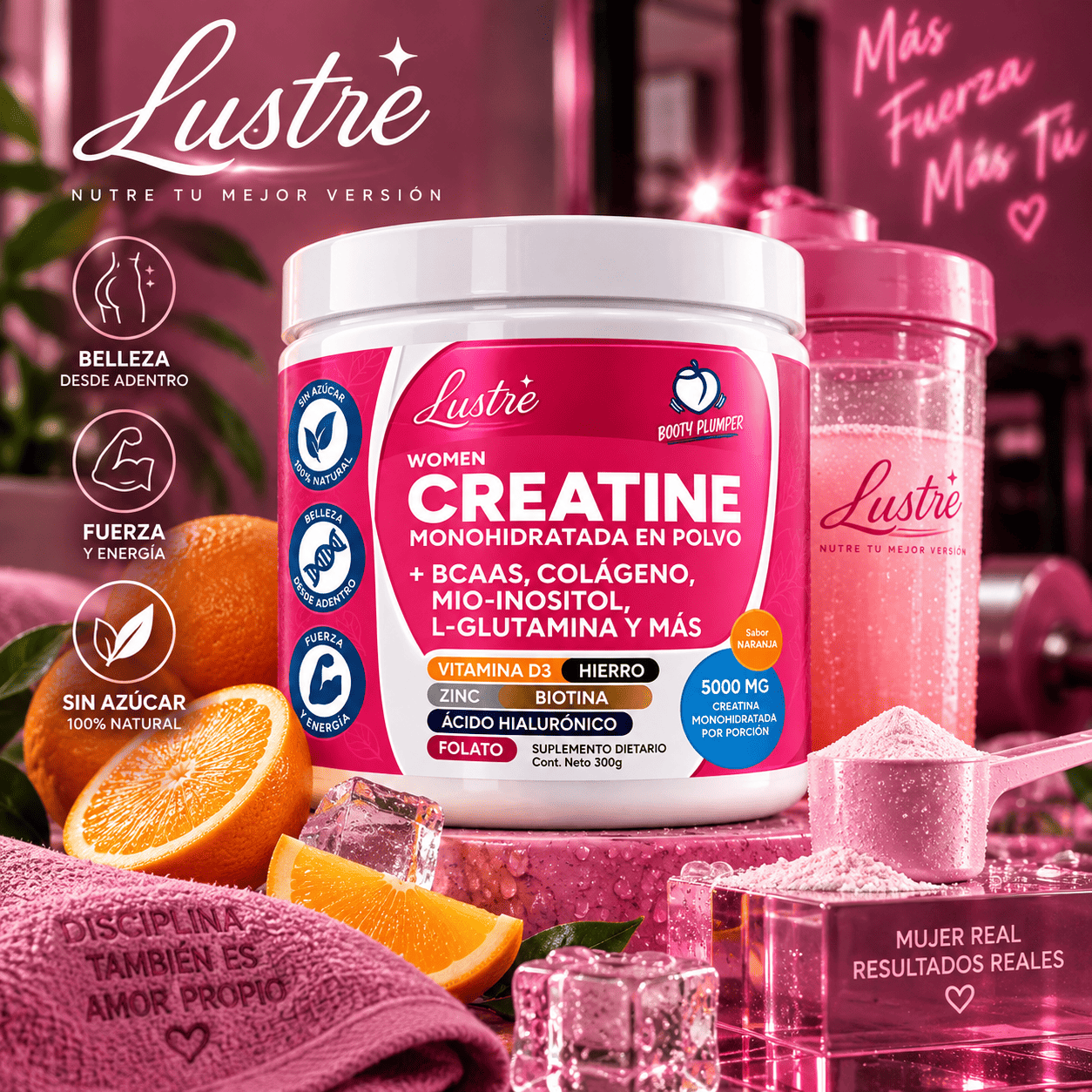Creatina + Colágeno para Mujeres 300 g