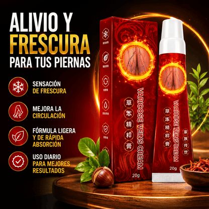 Crema pomada alivio total para varices