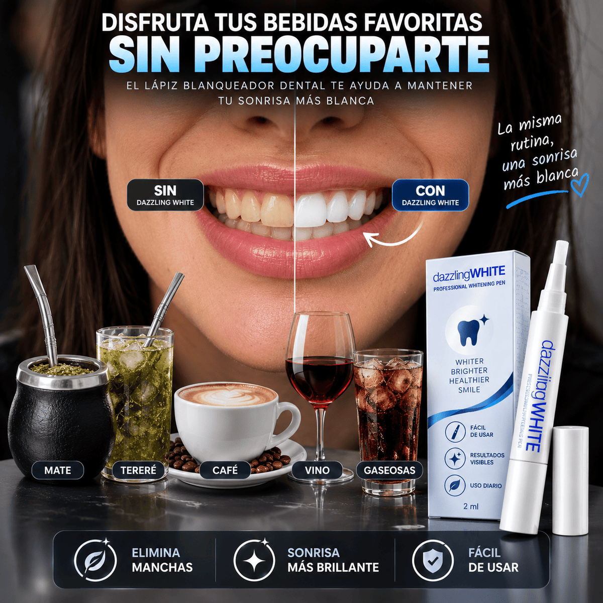 Lápiz Blanqueador Dental – Sonrisa Más Blanca Desde Casa