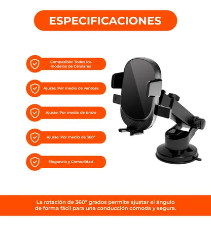 Soporte celular para el tablero del auto 🚗✨📱