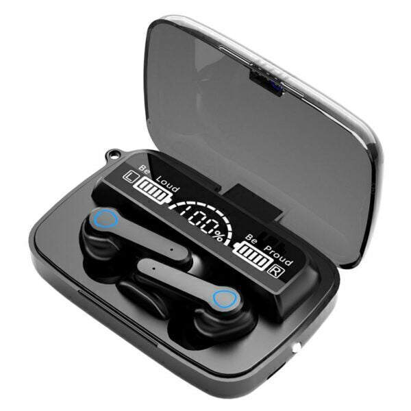 Auricular a Bluetooth M19 y Cargador 2 en 1🎵🔊